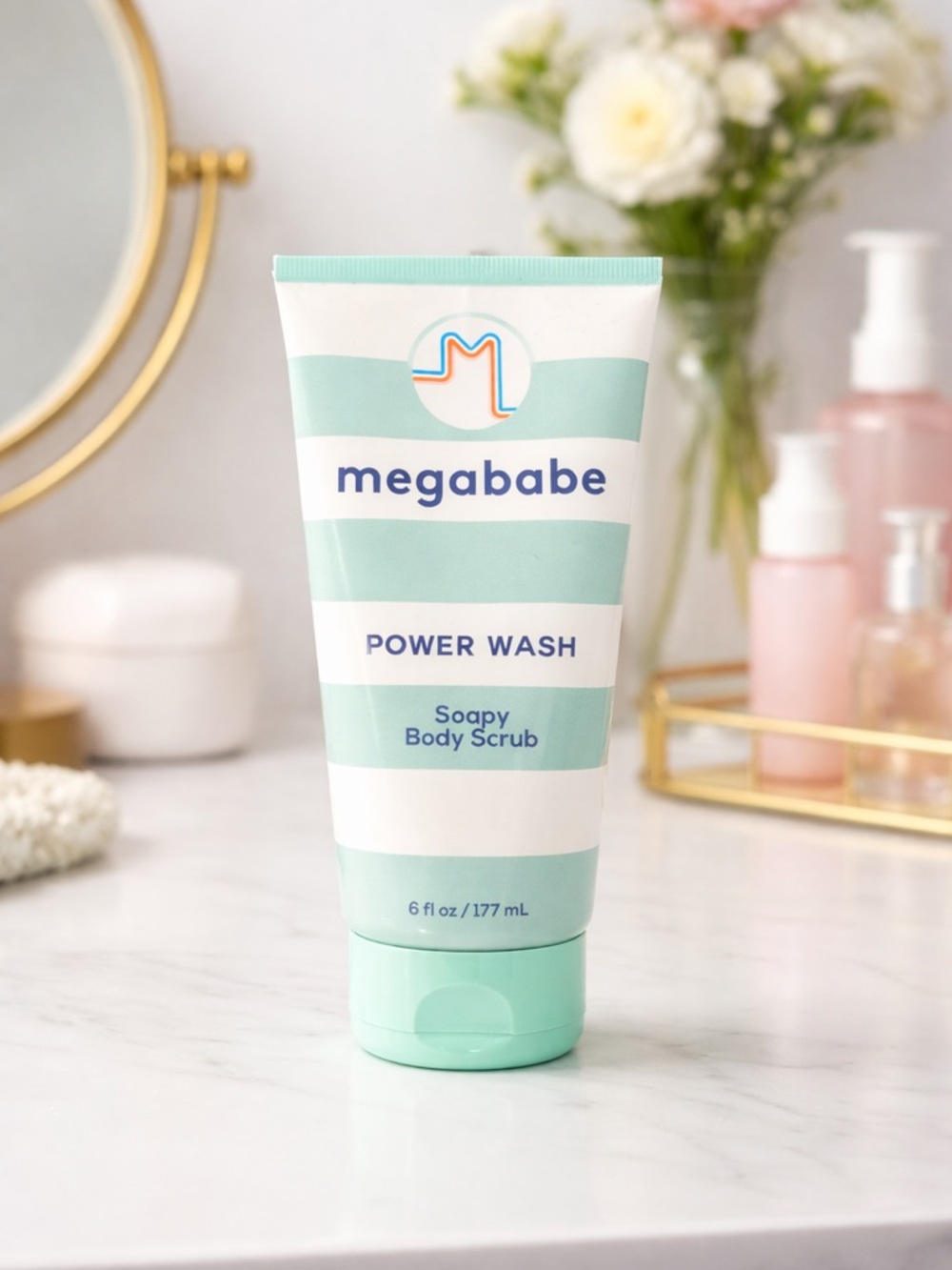 ✨🛁 Megababe Power Wash Soapy Body Scrub – 6 oz 🛁✨